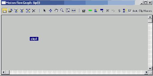 Использование редактора Motion Flow Editor для поворота Biped