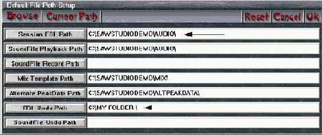  Default File Path Setup