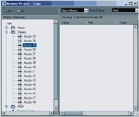  Browse Project